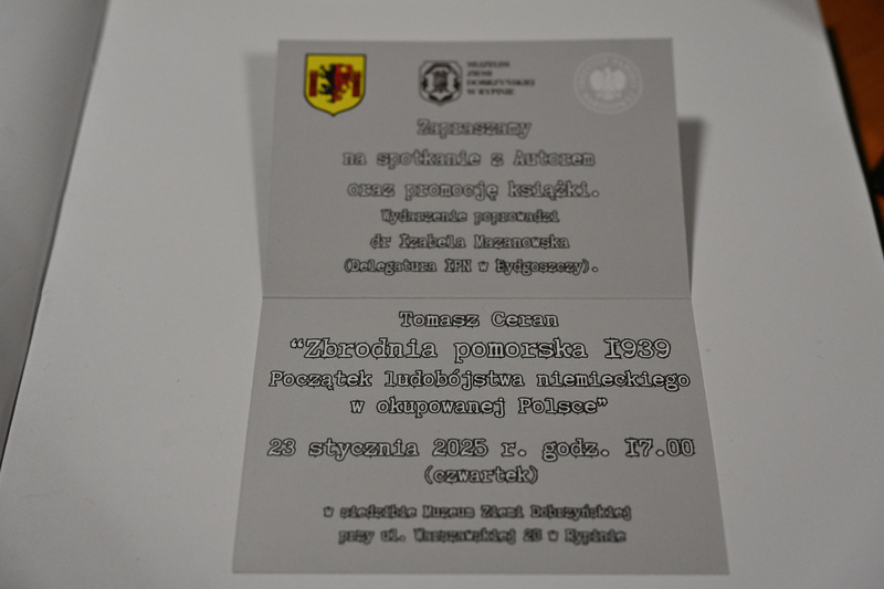 Promocja książki "Zbrodnia Pomorska 1939" - Rypin, 23 stycznia 2025