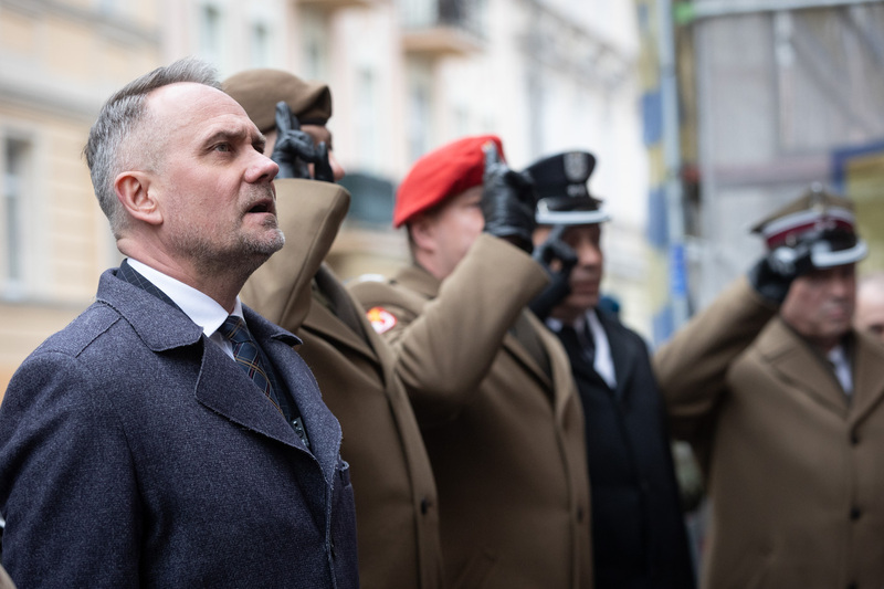 Uroczyste odsłonięcie tablicy ppor. Leszka Białego