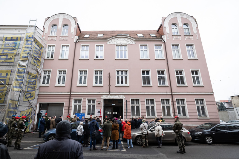 Uroczyste odsłonięcie tablicy ppor. Leszka Białego