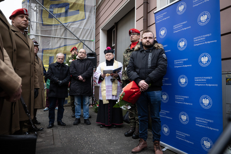 Uroczyste odsłonięcie tablicy ppor. Leszka Białego