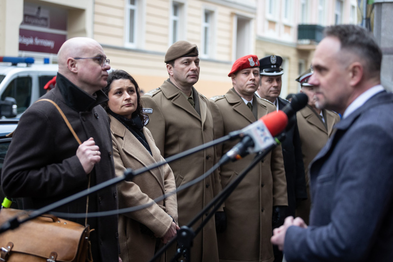 Uroczyste odsłonięcie tablicy ppor. Leszka Białego