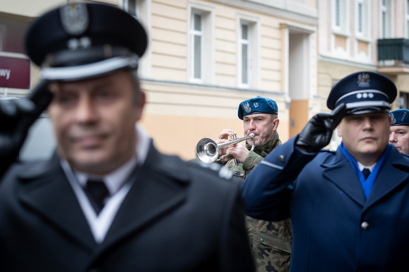 Uroczyste odsłonięcie tablicy ppor. Leszka Białego