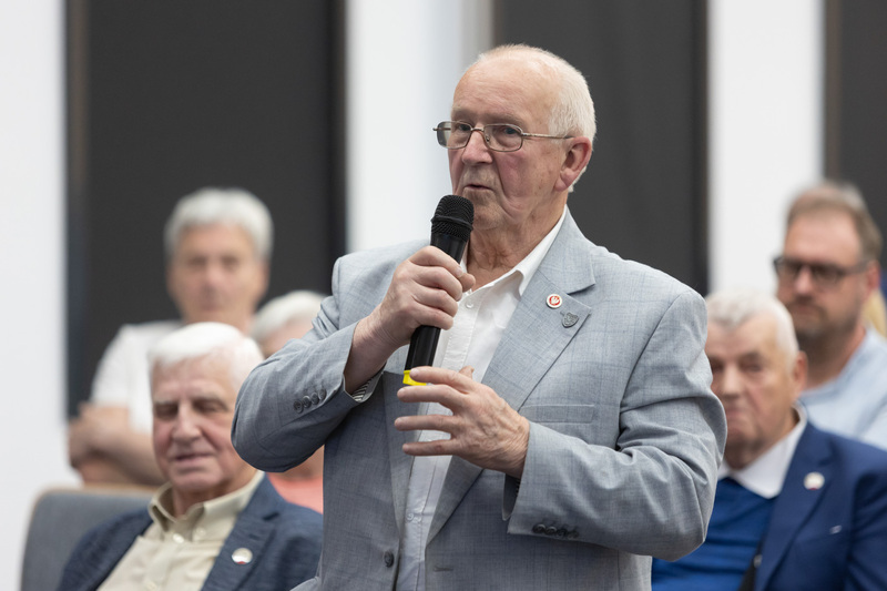 Pytania od publiczności do dr. hab. Karola Polejowskiego, fot. Roman Jocher.