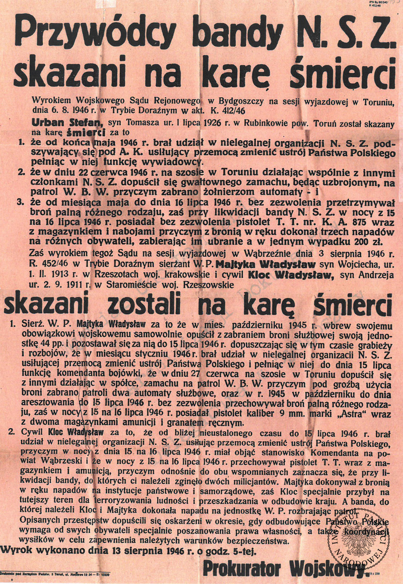Plakat propagandowy Fot. Zbiory IPN