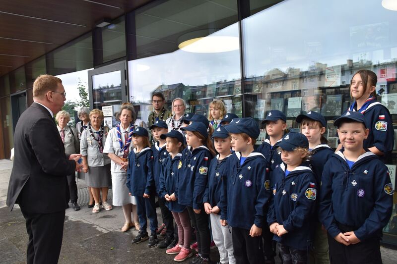 Wernisaż wystawy „Harcerze. Bohaterowie. Sportowcy”.