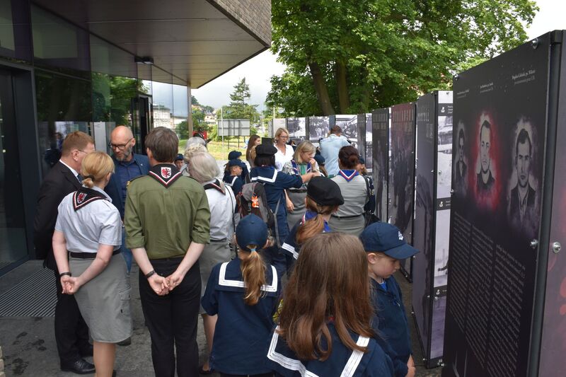 Wernisaż wystawy „Harcerze. Bohaterowie. Sportowcy”.