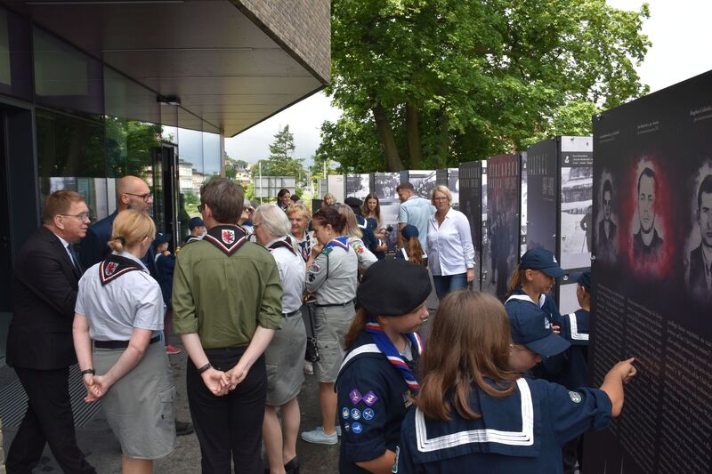 Wernisaż wystawy „Harcerze. Bohaterowie. Sportowcy”.