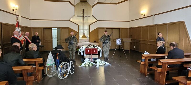 Uroczystość pogrzebowa Gerarda Lewandowskiego, fot. Edyta Cisewska.