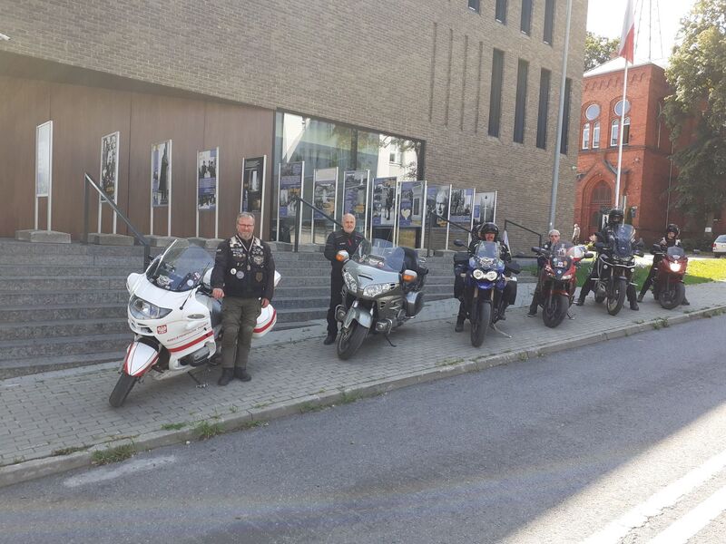 Wizyta uczestników Rajdu Motocyklowego, fot. IPN.