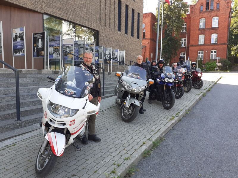 Wizyta uczestników Rajdu Motocyklowego, fot. IPN.