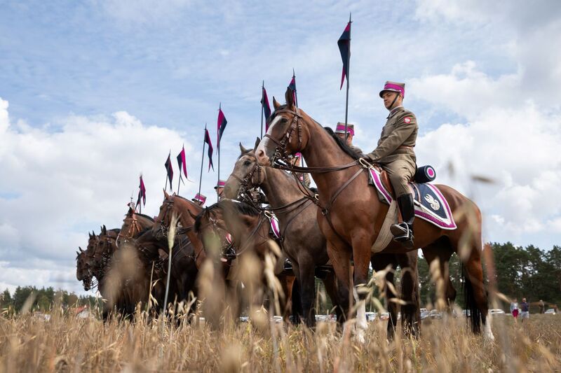 84. rocznica wybuchu II wojny światowej i szarży 18. Pułku Ułanów Pomorskich, fot. Mikołaj Bujak.
